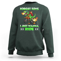 Motocross Dirt Bike Boys Sweatshirt Forget Toys I Just Wanna Ride - Wonder Print Shop