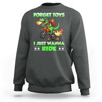 Motocross Dirt Bike Boys Sweatshirt Forget Toys I Just Wanna Ride - Wonder Print Shop