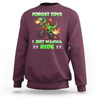 Motocross Dirt Bike Boys Sweatshirt Forget Toys I Just Wanna Ride - Wonder Print Shop
