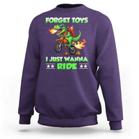 Motocross Dirt Bike Boys Sweatshirt Forget Toys I Just Wanna Ride - Wonder Print Shop