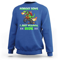 Motocross Dirt Bike Boys Sweatshirt Forget Toys I Just Wanna Ride - Wonder Print Shop
