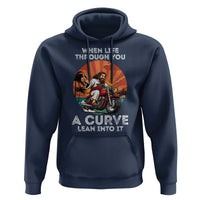 Funny Jesus Christian Motorcycle Hoodie When Life Throws You A Curve Lean Into It - Wonder Print Shop