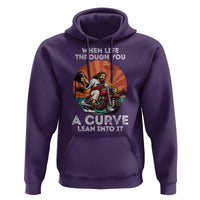 Funny Jesus Christian Motorcycle Hoodie When Life Throws You A Curve Lean Into It - Wonder Print Shop