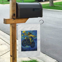 Funny Jesus Christian Motorcycle Garden Flag Starry Night Van Gogh Biker - Wonder Print Shop