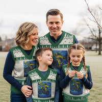 Funny Jesus Christian Motorcycle V-Neck Knit Sweater Vest Starry Night Van Gogh Biker - Wonder Print Shop