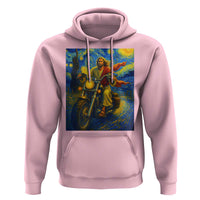 Jesus Christian Motorcycle Starry Night Van Gogh Hoodie - Wonder Print Shop