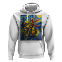 Jesus Christian Motorcycle Starry Night Van Gogh Hoodie - Wonder Print Shop