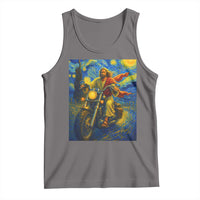 Jesus Christian Motorcycle Starry Night Van Gogh Tank Top - Wonder Print Shop