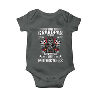Funny Grandpa Biker Baby Onesie Some Grandpas Play Bingo Real Grandpas Ride Motorcycles - Wonder Print Shop