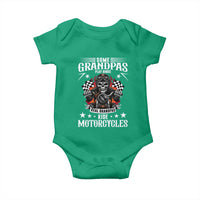 Funny Grandpa Biker Baby Onesie Some Grandpas Play Bingo Real Grandpas Ride Motorcycles - Wonder Print Shop
