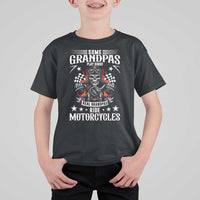 Funny Grandpa Biker T Shirt For Kid Some Grandpas Play Bingo Real Grandpas Ride Motorcycles - Wonder Print Shop
