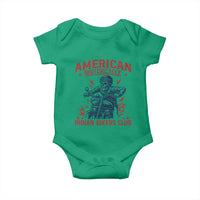 Funny Skeleton Motorcycle Baby Onesie American Motorcycle Indian Bikers Club - Wonder Print Shop