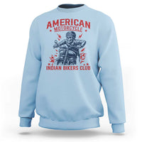 Funny Skeleton Motorcycle Sweatshirt American Motorcycle Indian Bikers Club - Wonder Print Shop