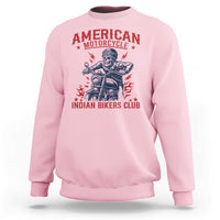 Funny Skeleton Motorcycle Sweatshirt American Motorcycle Indian Bikers Club - Wonder Print Shop