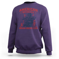 Funny Skeleton Motorcycle Sweatshirt American Motorcycle Indian Bikers Club - Wonder Print Shop