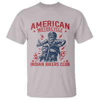 Funny Skeleton Motorcycle T Shirt American Motorcycle Indian Bikers Club - Wonder Print Shop