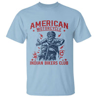 Funny Skeleton Motorcycle T Shirt American Motorcycle Indian Bikers Club - Wonder Print Shop