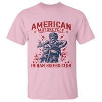 Funny Skeleton Motorcycle T Shirt American Motorcycle Indian Bikers Club - Wonder Print Shop