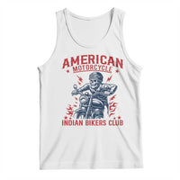 Funny Skeleton Motorcycle Tank Top American Motorcycle Indian Bikers Club - Wonder Print Shop