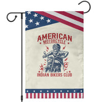 Funny Skeleton Motorcycle Garden Flag American Motorcycle Indian Bikers Club