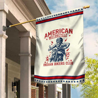 Funny Skeleton Motorcycle Garden Flag American Motorcycle Indian Bikers Club