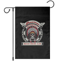Native American Indian Chief Skull Motorcycle Headdress Garden Flag - Wonder Print Shop