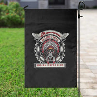Native American Indian Chief Skull Motorcycle Headdress Garden Flag - Wonder Print Shop
