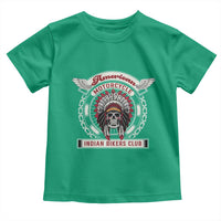 Native American Indian Chief Skull Motorcycle Headdress Toddler T Shirt - Wonder Print Shop