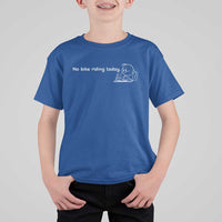 Funny Biker Lovers T Shirt For Kid No Bike Riding Today - Wonder Print Shop
