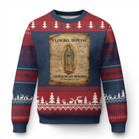 Virgin Mary Ugly Christmas Sweater Our Lady Virgen De Guadalupe - Wonder Print Shop