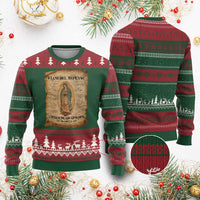 Virgin Mary Ugly Christmas Sweater Our Lady Virgen De Guadalupe - Wonder Print Shop