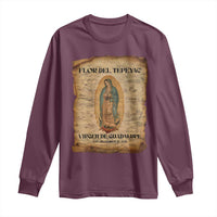 Virgin Mary Long Sleeve Shirt Our Lady Virgen De Guadalupe - Wonder Print Shop