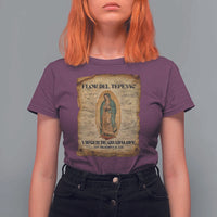 Virgin Mary T Shirt For Women Our Lady Virgen De Guadalupe - Wonder Print Shop