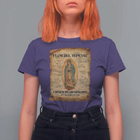 Virgin Mary T Shirt For Women Our Lady Virgen De Guadalupe - Wonder Print Shop