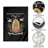 Virgin Mary Garden Flag Our Lady Of Guadalupe Pray For Us - Wonder Print Shop