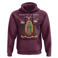 Virgin Mary Hoodie Our Lady Of Guadalupe Pray For Us - Wonder Print Shop