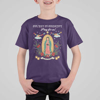 Virgin Mary T Shirt For Kid Our Lady Of Guadalupe Pray For Us - Wonder Print Shop
