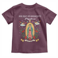 Virgin Mary Toddler T Shirt Our Lady Of Guadalupe Pray For Us - Wonder Print Shop