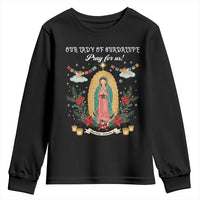 Virgin Mary Youth Sweatshirt Our Lady Of Guadalupe Pray For Us - Wonder Print Shop