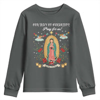 Virgin Mary Youth Sweatshirt Our Lady Of Guadalupe Pray For Us - Wonder Print Shop