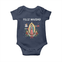 Our Lady of Guadalupe Christmas Baby Onesie Feliz Navidad - Wonder Print Shop