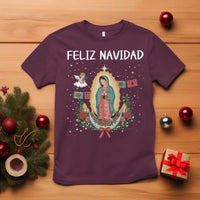 Our Lady of Guadalupe Christmas T Shirt Feliz Navidad - Wonder Print Shop