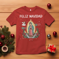 Our Lady of Guadalupe Christmas T Shirt Feliz Navidad - Wonder Print Shop