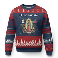 Our Lady of Guadalupe Xmas Ugly Christmas Sweater Feliz Navidad - Wonder Print Shop