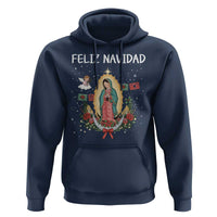 Our Lady of Guadalupe Christmas Hoodie Feliz Navidad - Wonder Print Shop