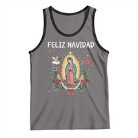 Our Lady of Guadalupe Christmas Tank Top Feliz Navidad - Wonder Print Shop
