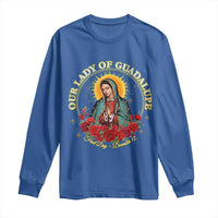 Virgen De Guadalupe Catholic Long Sleeve Shirt Our Lady Of Guadalupe - Wonder Print Shop