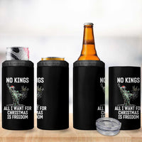 No Kings 4 in 1 Can Cooler Tumbler All I Want For Christmas Is Freedom - Wonder Print Shop