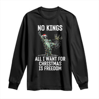 No Kings Long Sleeve Shirt All I Want For Christmas Is Freedom - Wonder Print Shop