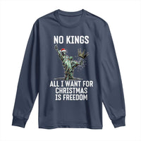 No Kings Long Sleeve Shirt All I Want For Christmas Is Freedom - Wonder Print Shop